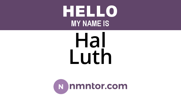 Hal Luth