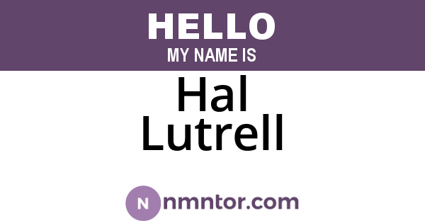 Hal Lutrell