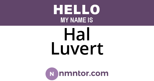 Hal Luvert