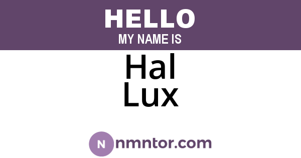 Hal Lux