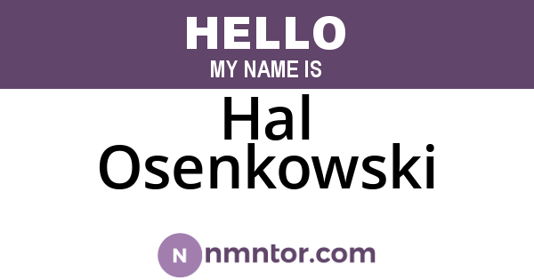 Hal Osenkowski