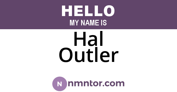 Hal Outler