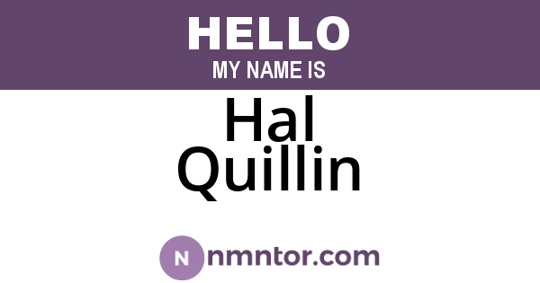 Hal Quillin