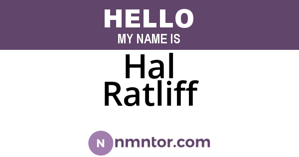 Hal Ratliff