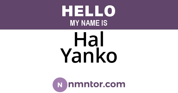 Hal Yanko