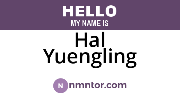 Hal Yuengling