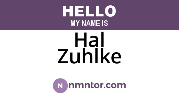 Hal Zuhlke