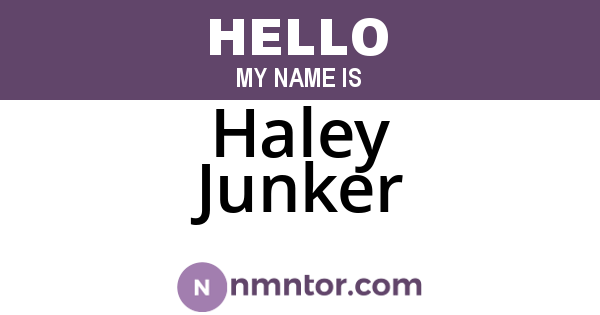 Haley Junker