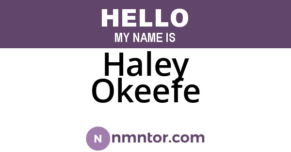 Haley Okeefe