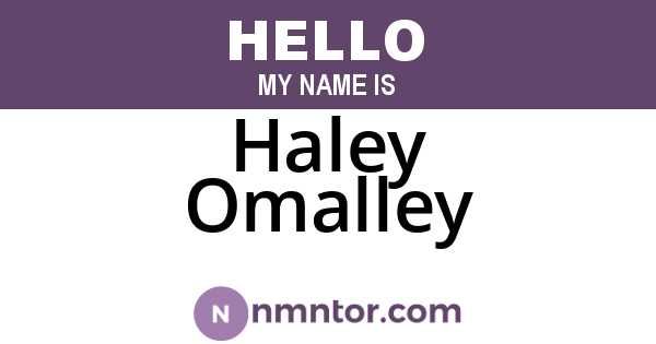 Haley Omalley