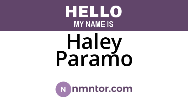 Haley Paramo
