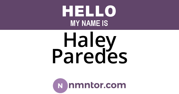 Haley Paredes