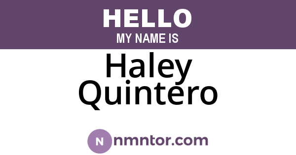 Haley Quintero