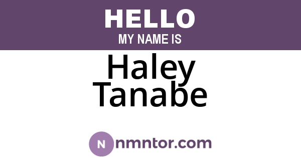Haley Tanabe