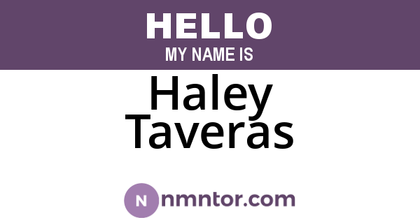 Haley Taveras