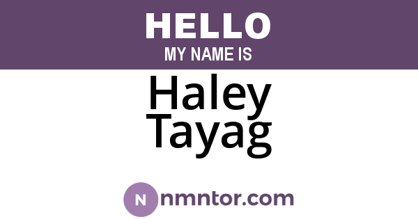 Haley Tayag