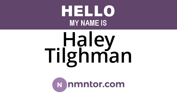 Haley Tilghman
