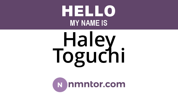 Haley Toguchi