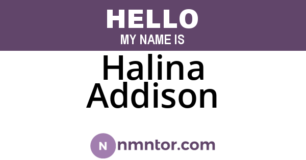 Halina Addison