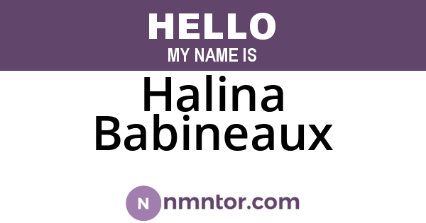 Halina Babineaux