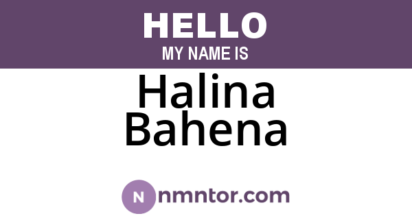 Halina Bahena