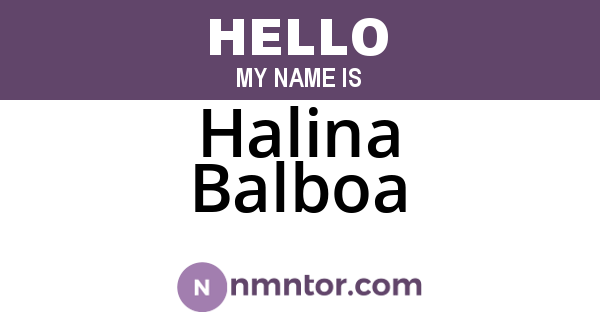 Halina Balboa