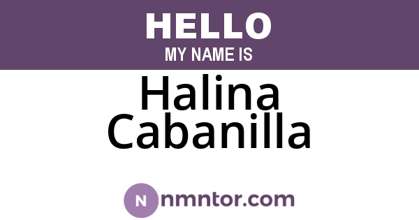 Halina Cabanilla
