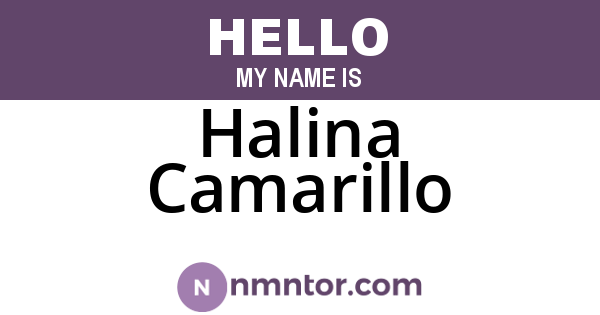 Halina Camarillo