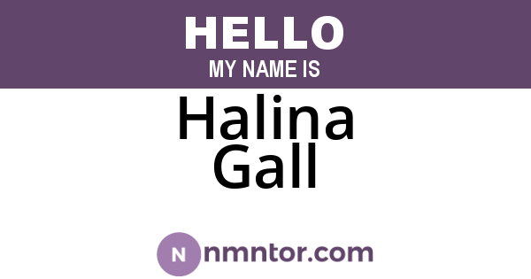 Halina Gall