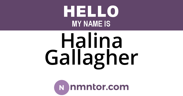 Halina Gallagher