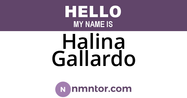 Halina Gallardo