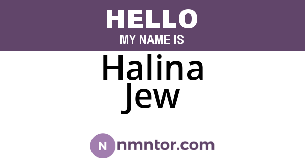 Halina Jew