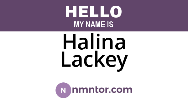 Halina Lackey
