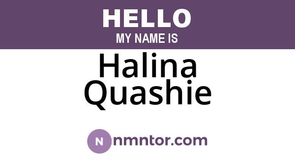 Halina Quashie