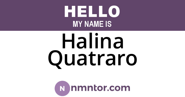 Halina Quatraro