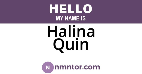 Halina Quin