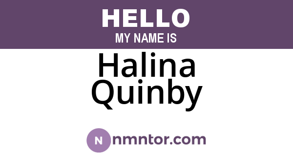 Halina Quinby