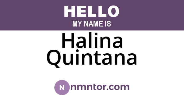 Halina Quintana