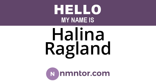 Halina Ragland