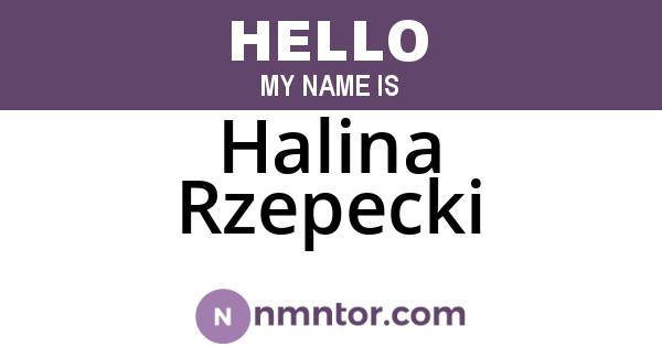 Halina Rzepecki