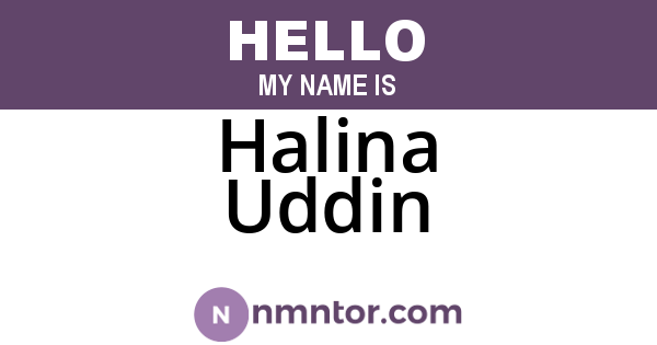 Halina Uddin