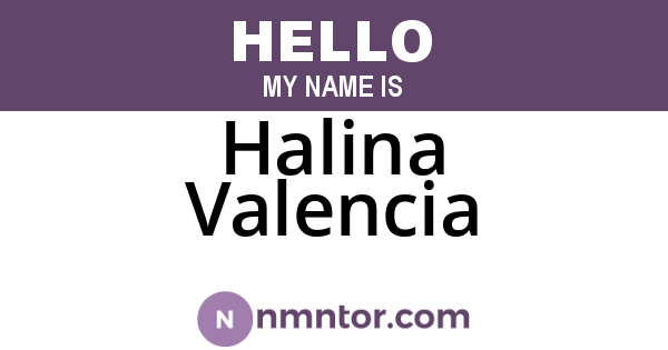 Halina Valencia