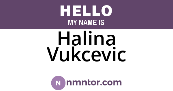 Halina Vukcevic