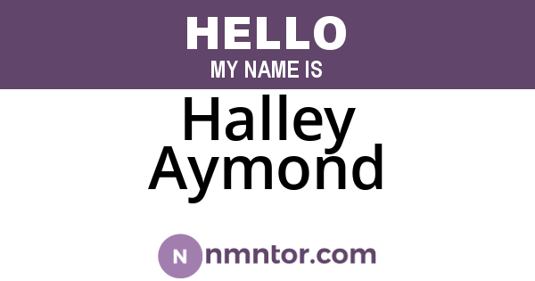 Halley Aymond