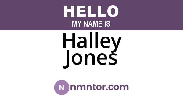 Halley Jones