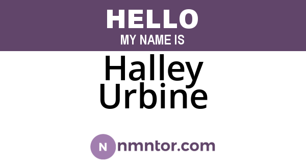 Halley Urbine