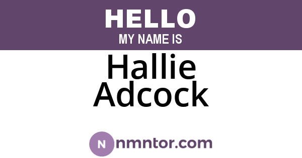 Hallie Adcock