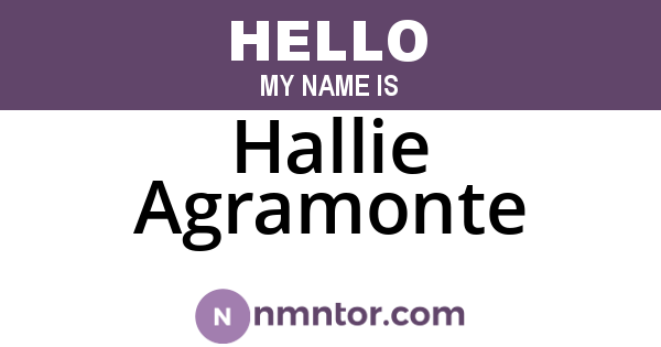 Hallie Agramonte