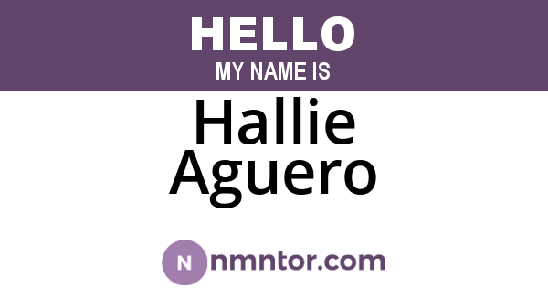 Hallie Aguero