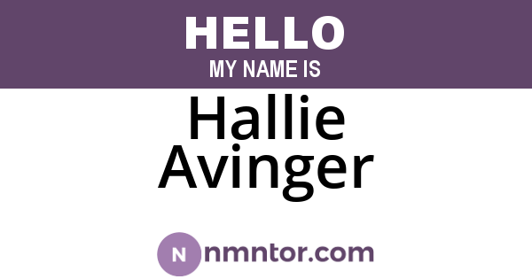 Hallie Avinger